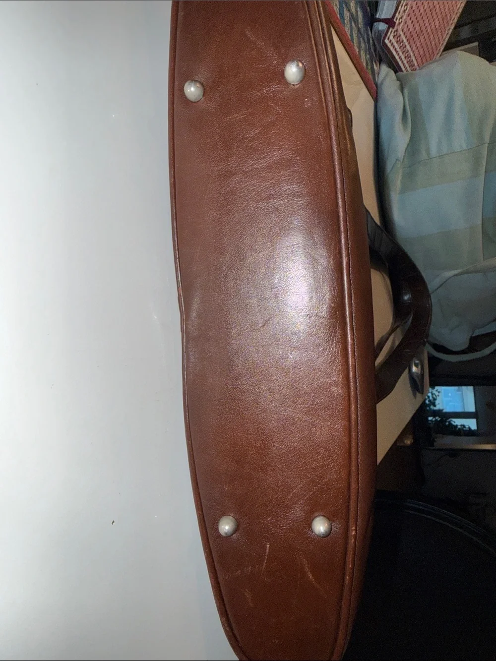 VINTAGE Glen Miller for Ann Turk Dark Brown Leather Bag with Dual Straps